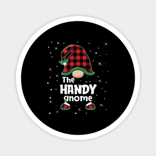 Handy Gnome Buffalo Plaid Pajama Magnet